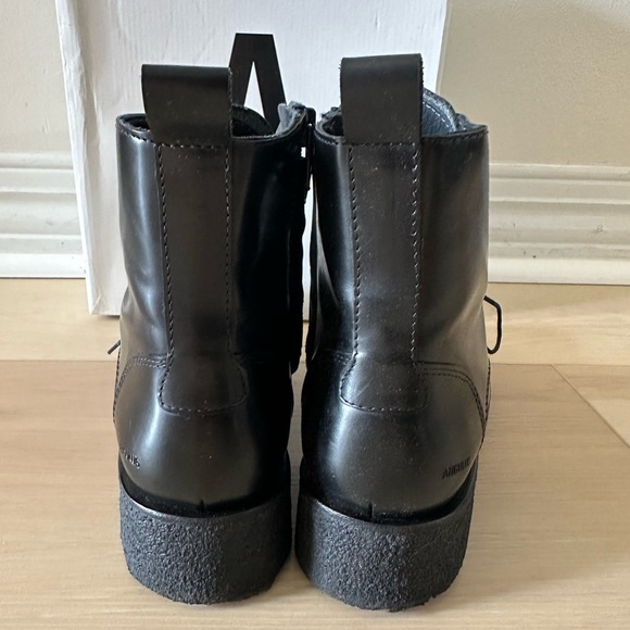 Danish Brand Angulus “Laktan” side zip lace up combat boots EU 38.5 / US 8 - Picture 4 of 6